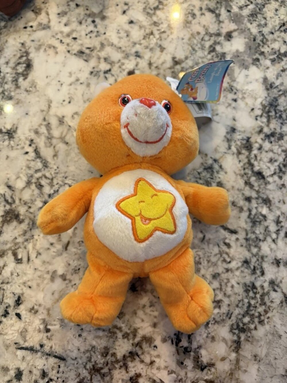 Care Bears Laugh A Lot Bear 8in Orange Plush NWT